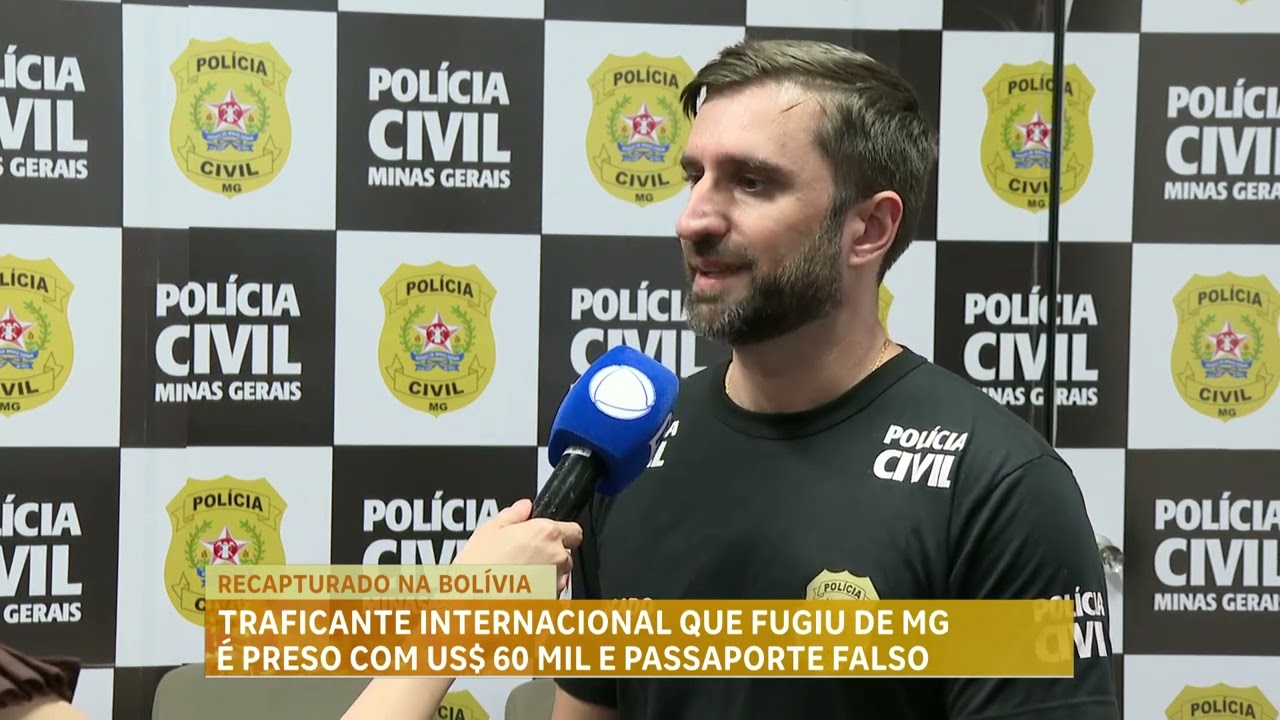 Traficante internacional que fugiu de MG é preso com passaporte falso na Bolívia