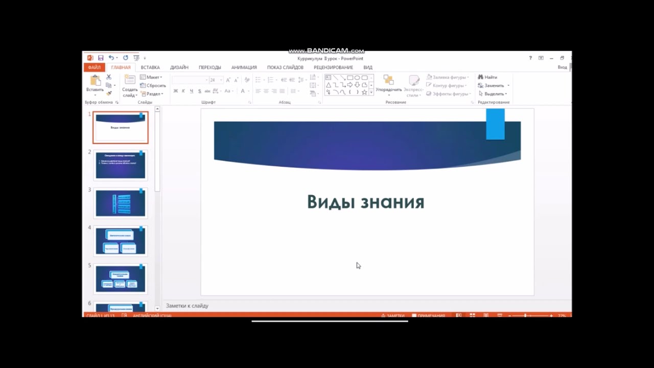 Виды знания