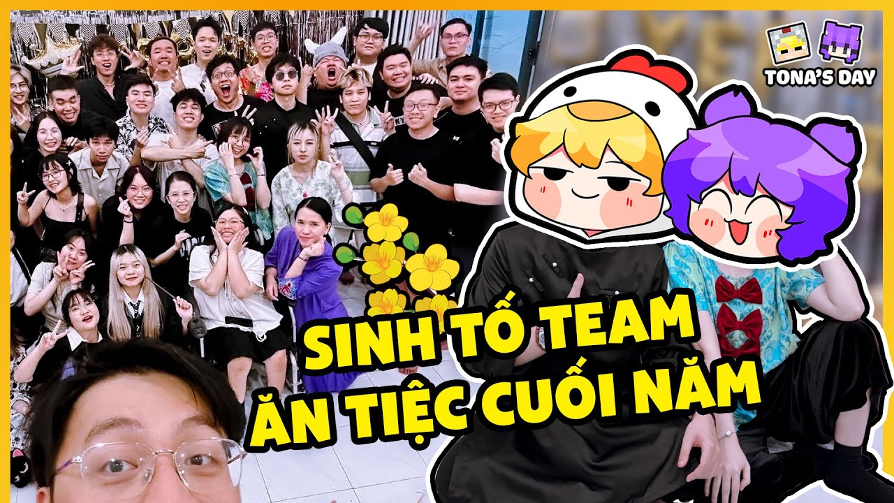 NABEE VÀ TÔ GÀ ĐI TIỆC CUỐI NĂM BÊN CỒN CÙNG SINH TỐ TEAM - TONA'S DAY | Nabee TV