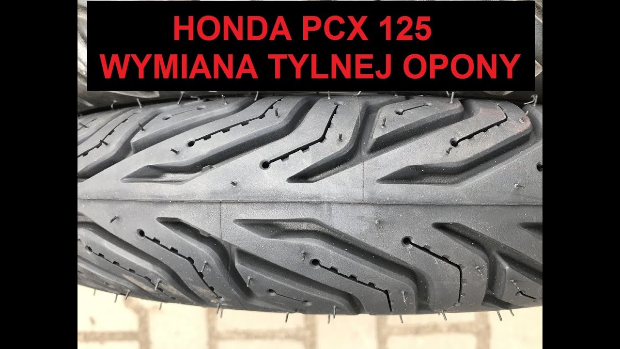 HONDA PCX 125 - WYMIANA TYLNEJ OPONY PO 13450km/rear tyre replacement