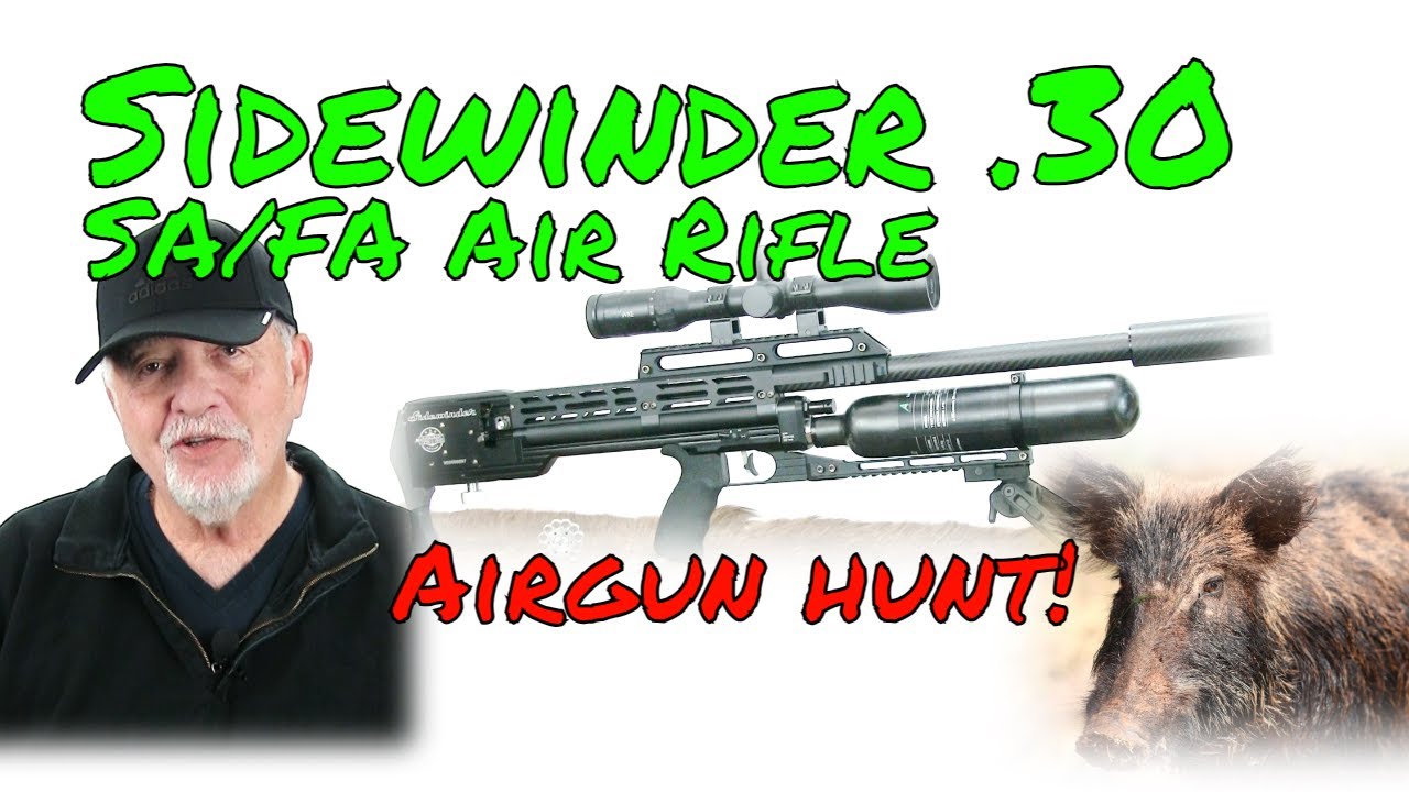 Semi Auto FA Air Rifle I Sidewinder .30 cal  I Airgun Hunt  I H&N Airgun Slugs