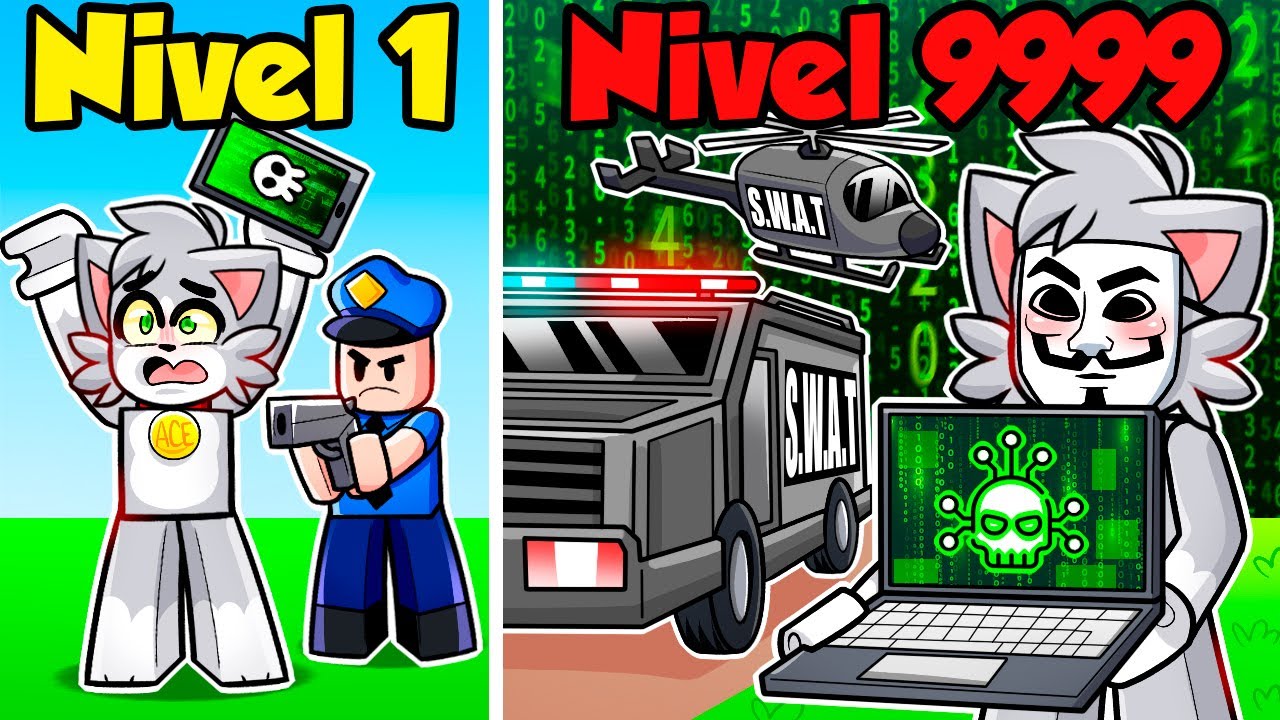 ¡Pasé de HACKER NOOB al MÁS PRO de Roblox! 💻😼