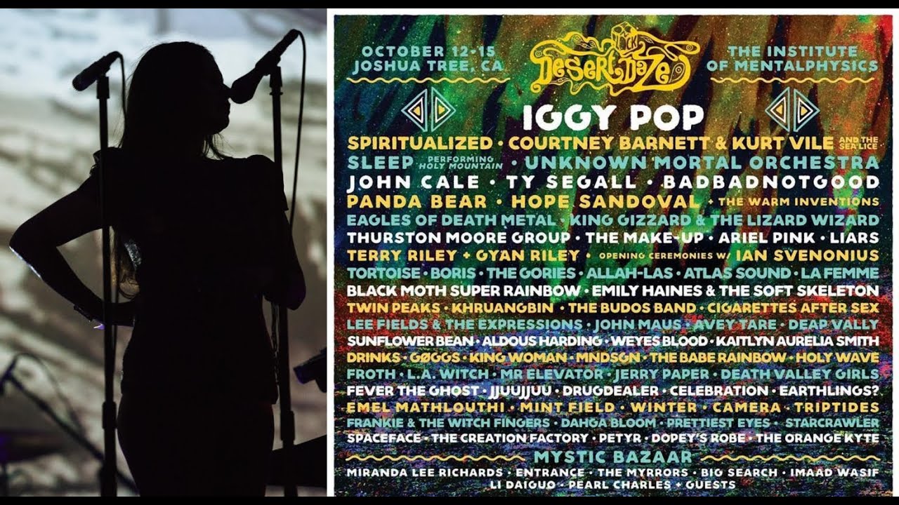 Hope Sandoval & TWI live Full Set VIDEO, 2017-10-15,  Desert Daze fest., Joshua Tree, CA, 8 Songs