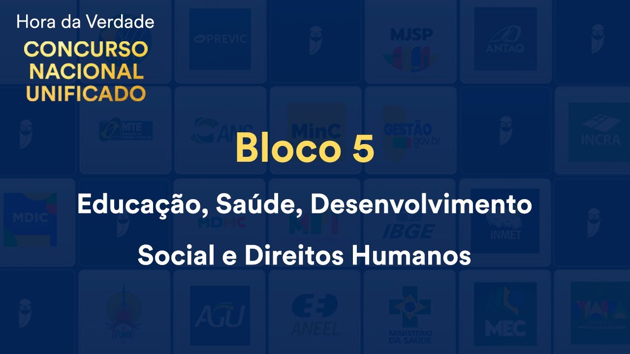 Hora da Verdade CNU – Bloco 5: A Educação e seu contexto histórico-social - Prof. Mariana Paludetto