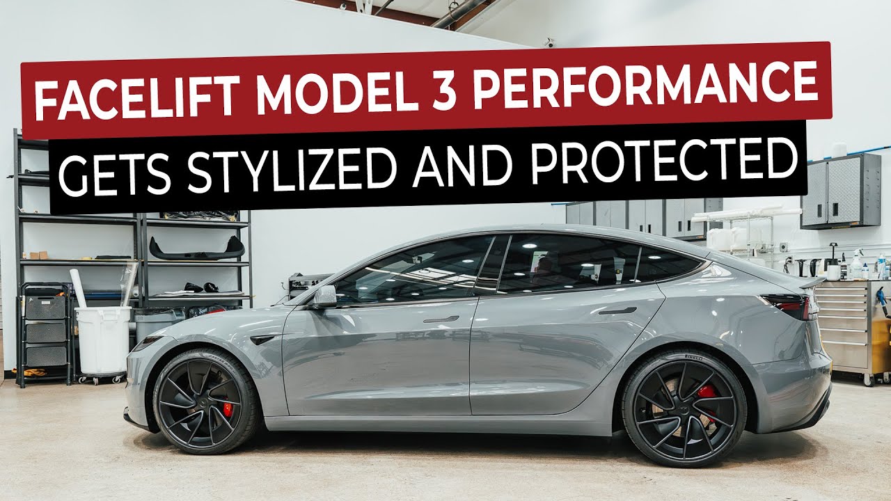 Новая Tesla Model 3 2024 года получила защитную пленку DYNOgray и новую тонировку стекол!