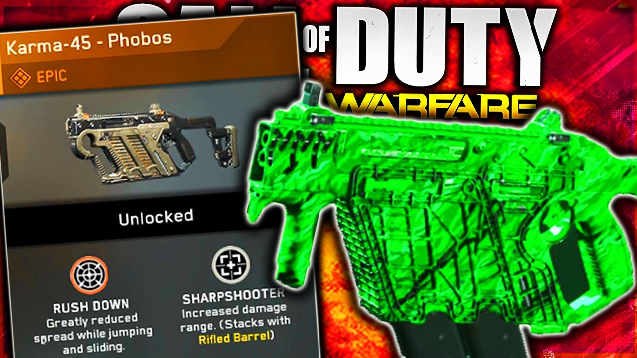 OVERPOWERED EPIC GUN! KARMA-45 PHOBOS EPIC WEAPON! CALL OF DUTY INFINITE WARFARE EPIC GUNS LIVE!