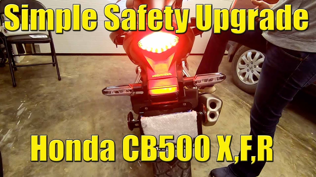 Honda CB500X CB500F CB500R Safety Upgrade - Flashing Brake Light