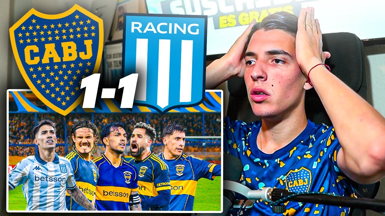 BOCA JUNIORS 1 - RACING CLUB 1 - REACCIÓN PICANTE - Liga Argentina 2025 - Toto Bordieri
