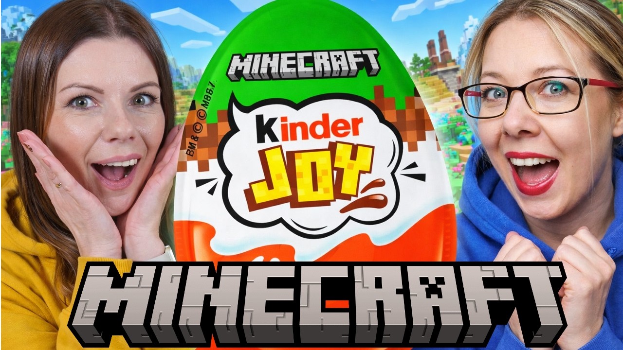 Kinder JOY Minecraft 🍫 Kto trafi RZADKĄ figurkę Minecraft?! 😱🥚 #shorts #minecraft