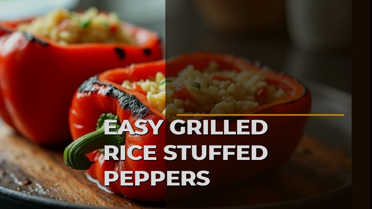 Easy Grilled Rice Stuffed Peppers