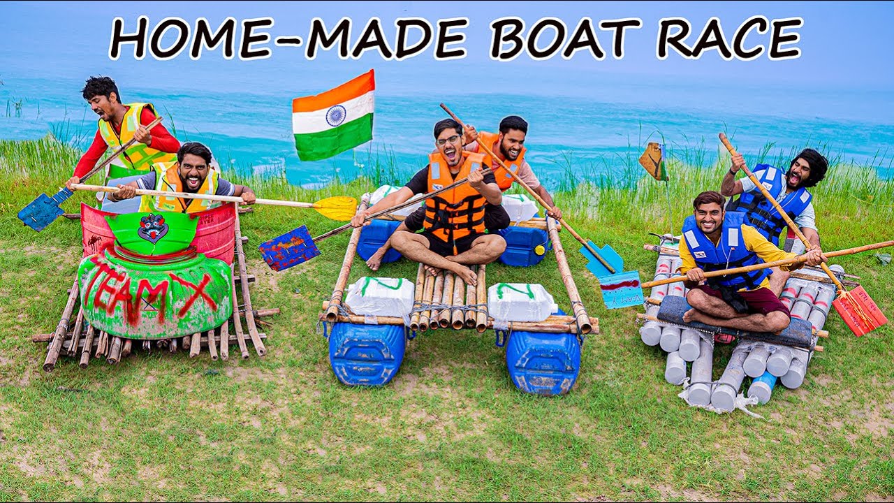 HOME-MADE BOAT RACE CHALLENGE🔥 | तीनों में से कौनसी नाव जीतेगी?