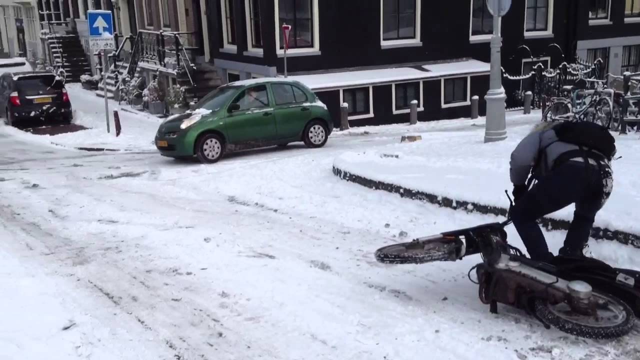 Sneeuw in Amsterdam