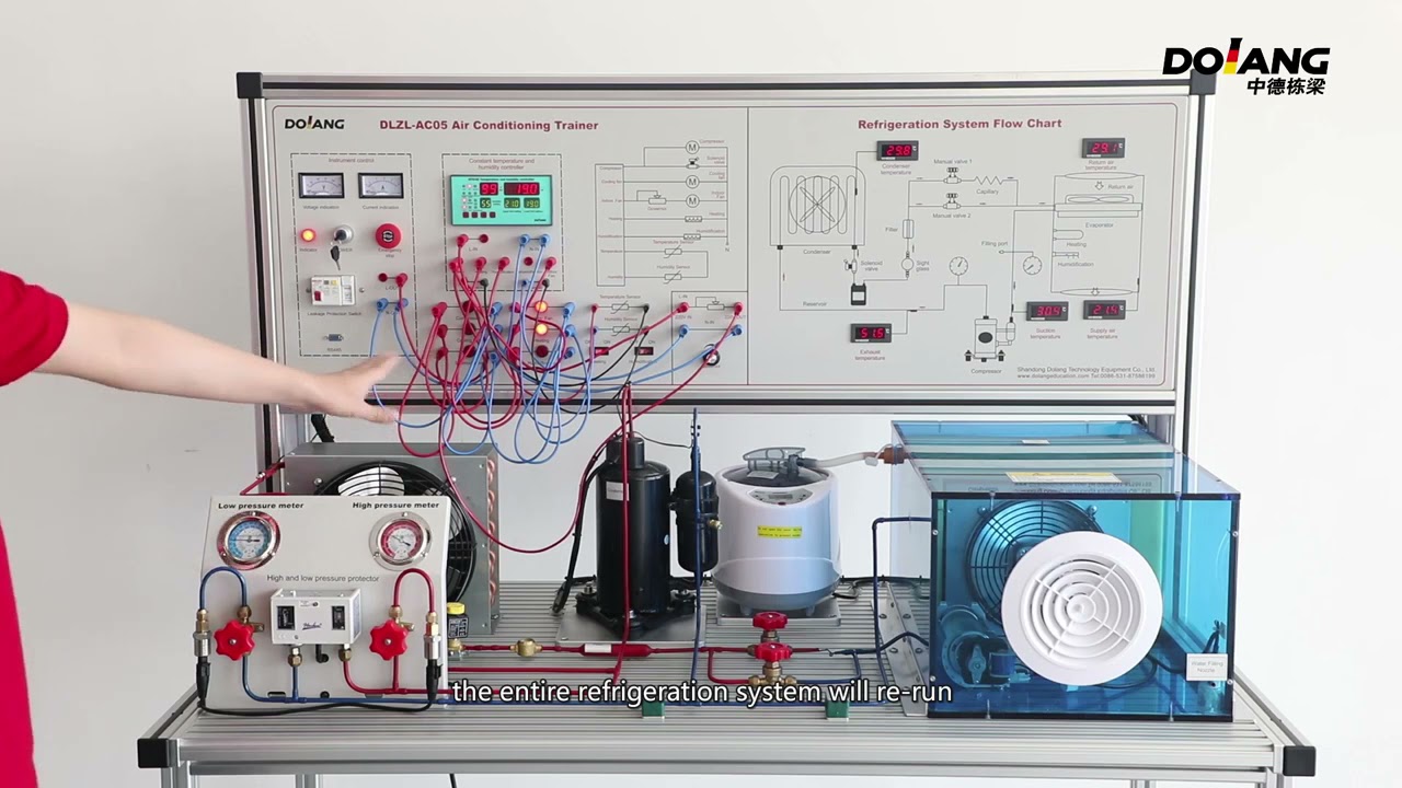 DLZL-AC05 Computerized Air Conditioning Cycle Test Bench  | HVAC Training Equipment