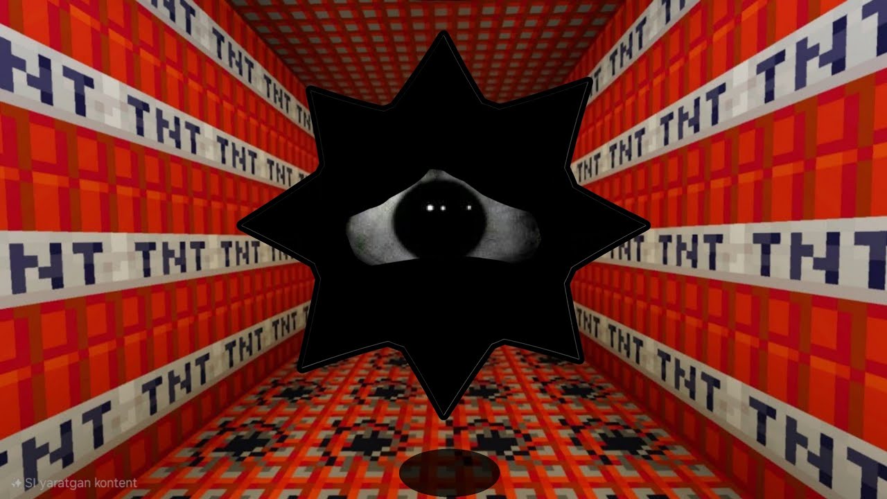 My Sprunki Horror All Black Mr Sun in tnt Maze in Minecraft PE