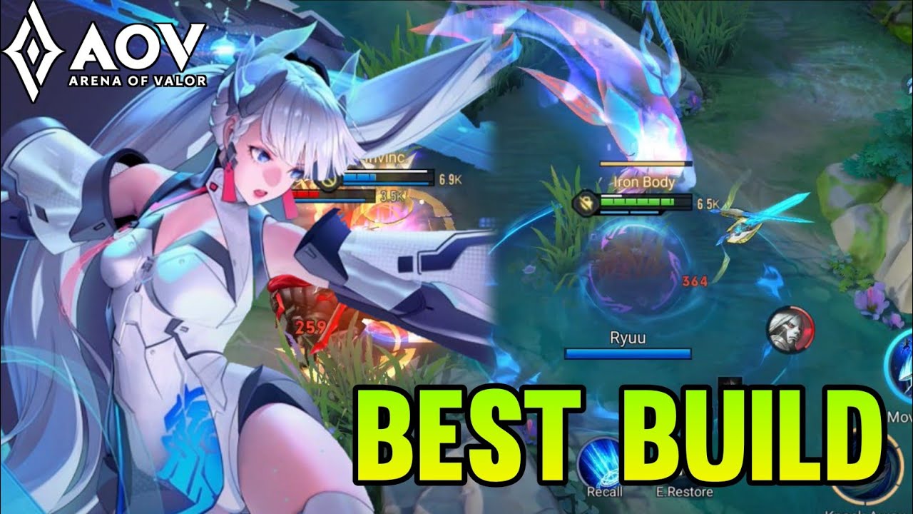 Airi Heavenly Strike gameplay | best build - Arena of valor