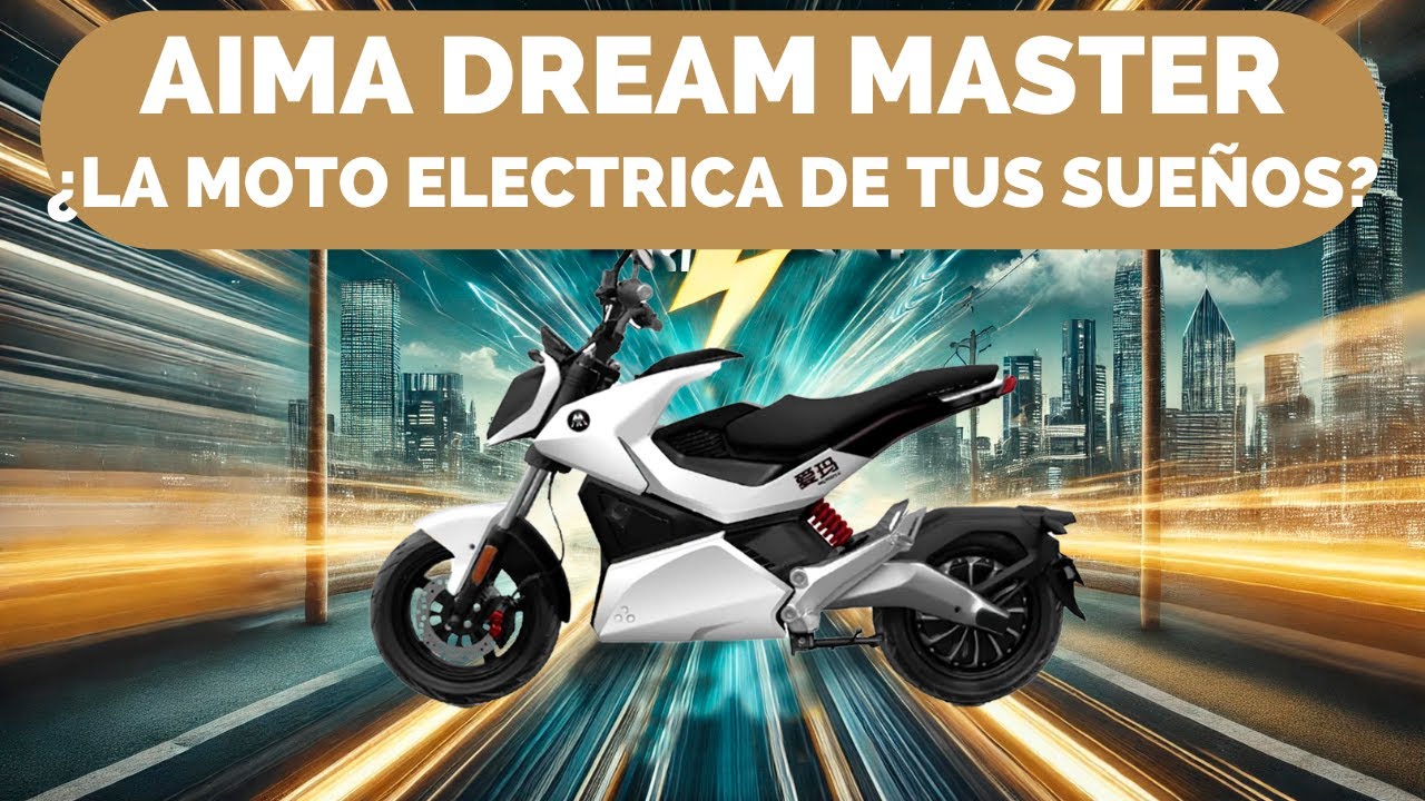MOTO ELECTRICA AIMA DREAM MASTER ECOLOGIA EN DOS RUEDAS!