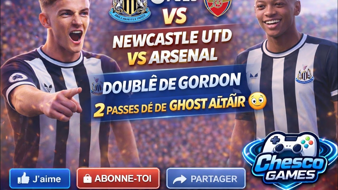 NEWCASTLE UTD vs ARSENAL 🔥 | DOUBLÉ DE GORDON ⚽⚽ 2 PASSES DÉ DE GHOST ALTAÏR 😳 | EA FC 26