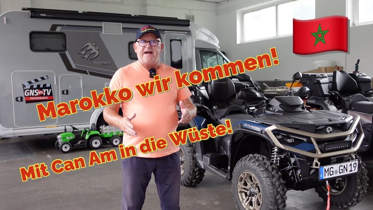 Mit dem Wohnmobil nach Marokko - Mit CanAm Quad vom besten Händler Deutschlands!