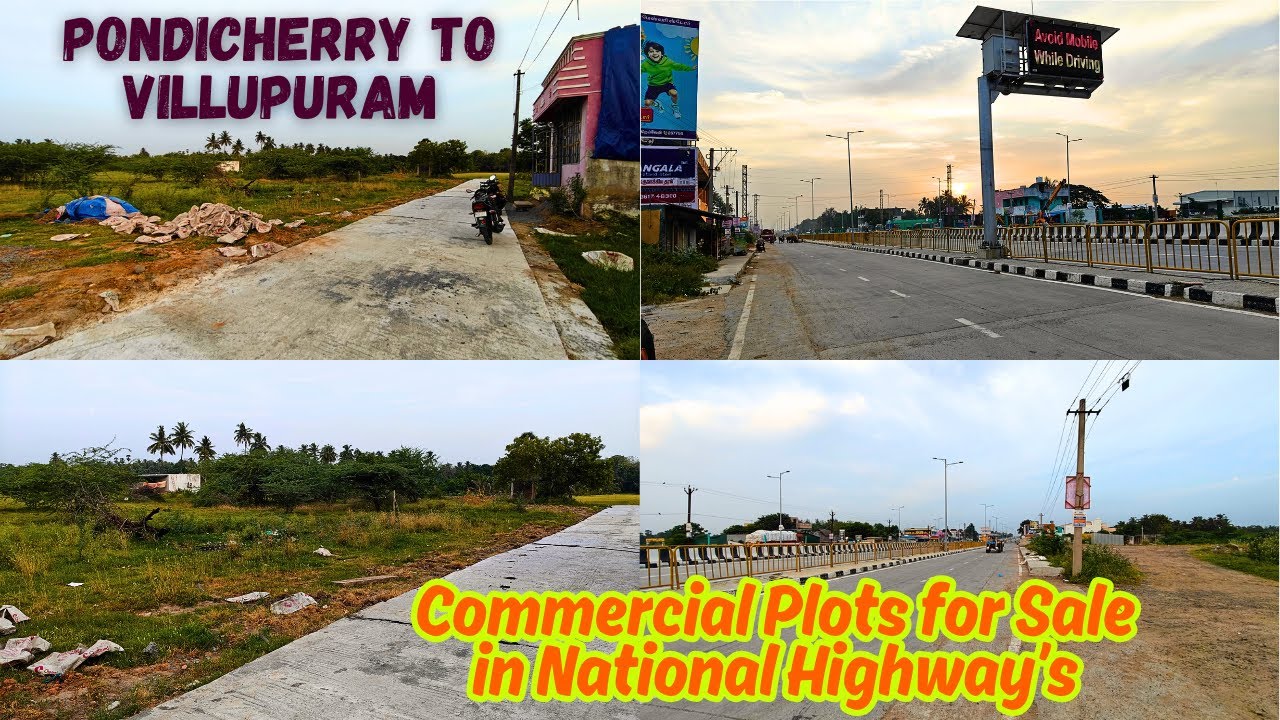 Two Semi Commercial Plots for Sale in between Pondicherry to Villupuram National Highways | E-590