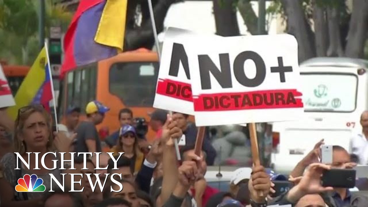 Protests In Venezuela Call For Maduro&rsquo;s Ouster As U.S. Backs Opposition | NBC Nightly News