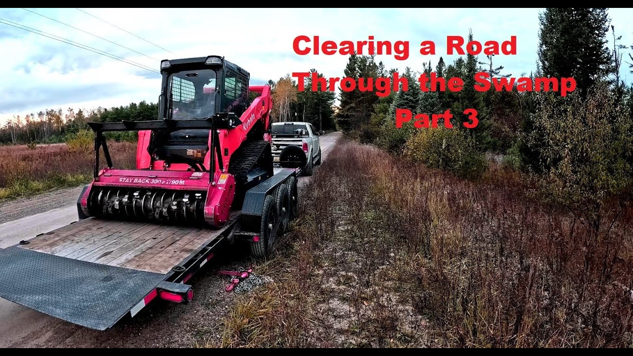 Trails Through a Swamp, Shooting Lanes and Food Plots in Four Hours Part 3 #forest #fecon #mulching