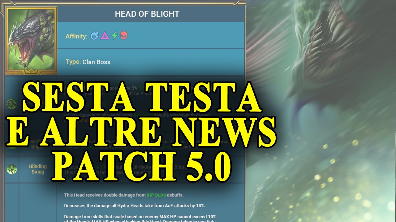 Patch 5.0: Tutte le Novità sull'Idra - Raid Shadow Legends (ITA)