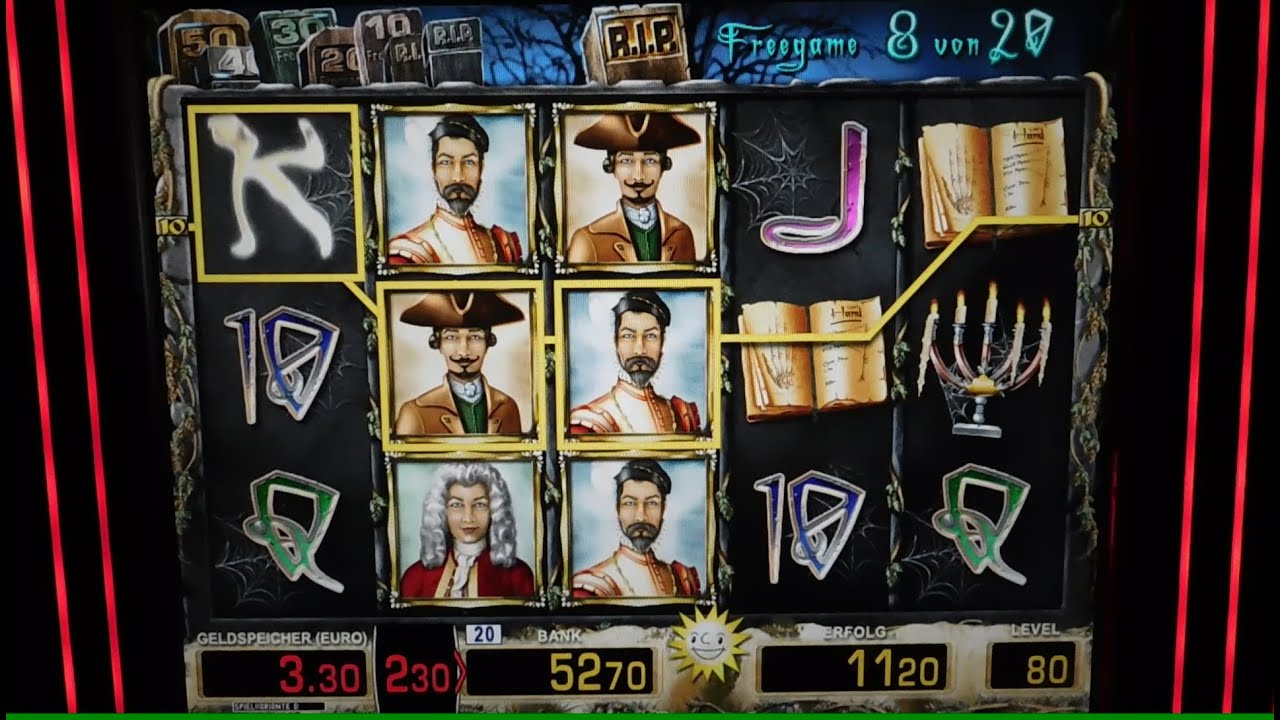 Ghost Slider gibt eine Verl&auml;ngerung nach der n&auml;chsten! Spielosession auf 80 Cent! Merkur Magie Tr5