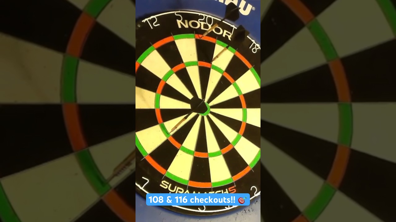 108 & 116 checkouts from the practice livestreams! 🎯 #shorts #darts #youtubeshorts #shortsfeed