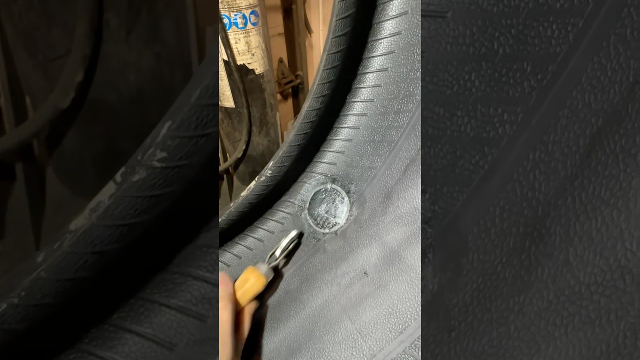 How to patch and plug a tire #automobile#tires