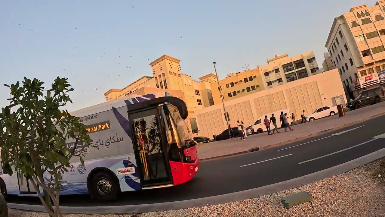 Evening Time Dubai Al Rass Metro Station Area 