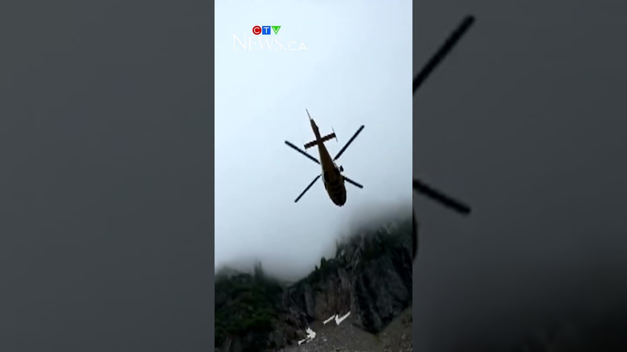 В Британской Колумбии туриста эвакуировали на вертолете