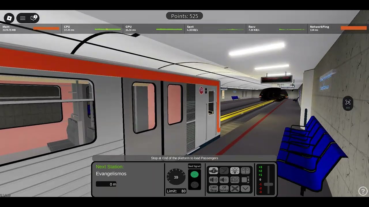 Playing Roblox Metro Transport Line 2-3 Driver Mode Day 8 #gamerroblox2743 #robloxgamer749 #roblox