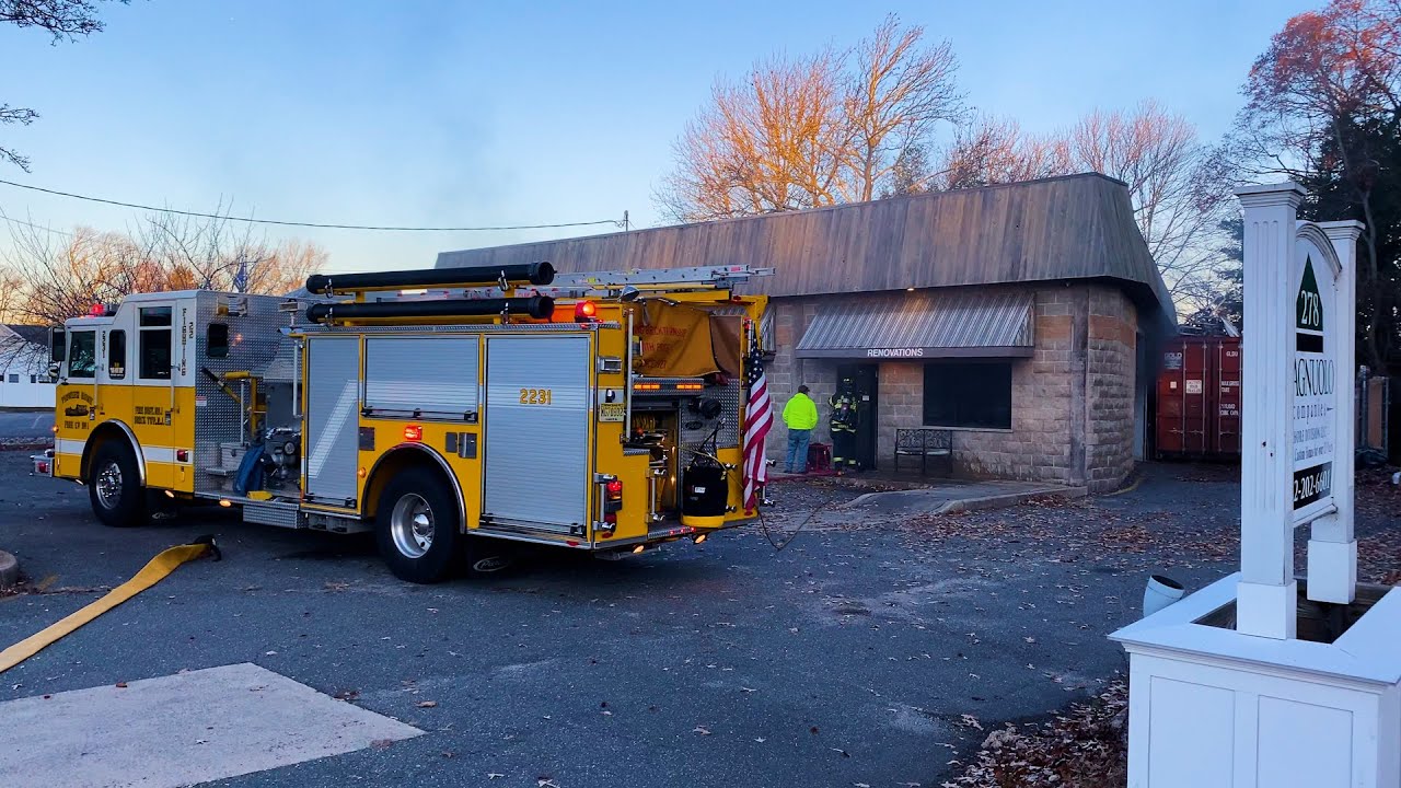 Pre Arrival Two Alarm Commercial Structure Fire Brick New Jersey 12/13/22