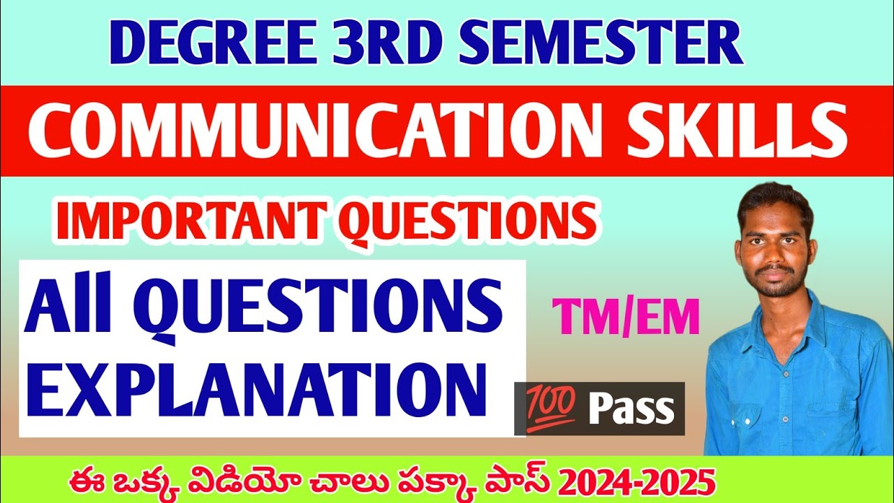 COMMUNICATION SKILLS ANSWERS EXPLANATION 🚨