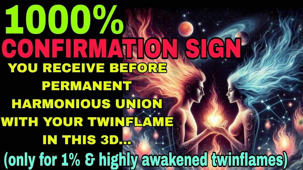 👉⚕️👩‍❤️‍💋‍👨signs you receive before permanent harmonious Union with your twinflame in this 3D 💞🔱