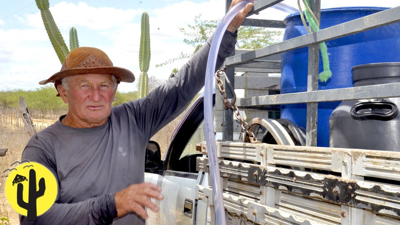 [VIDA NA ROÇA] Vaqueiro Joca Tomé, vai ao Chafaris da CAGEPA pegar Água para matar sede do seu Gado🌵