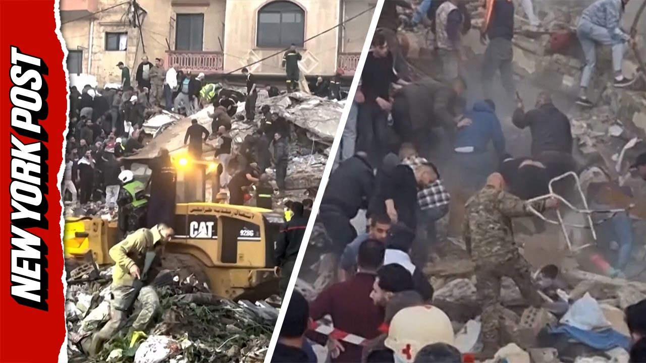 Rescuers Dig Through Rubble After Deadly Lebanon Building Collapse