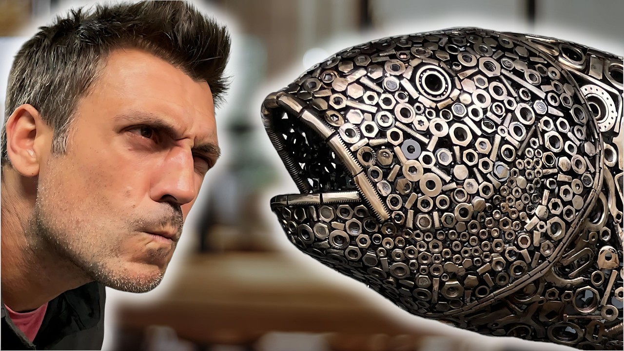 L'Incroyable Poisson en Métal : Une Sculpture qui Va Vous Faire Halluciner !