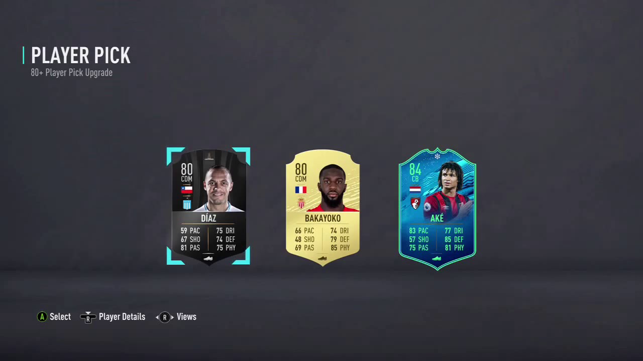 80+ player pick Fifa 20