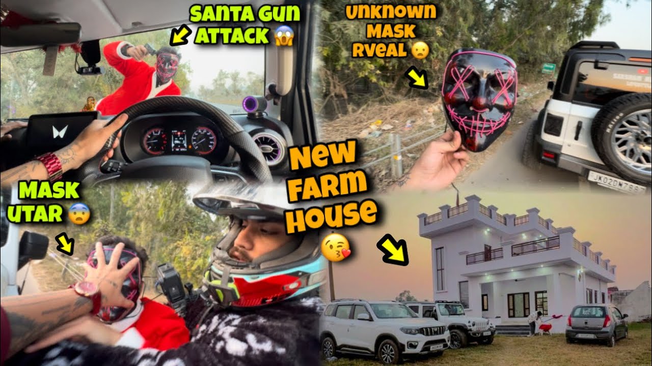 Santa Attackk With Gunn 😱 Unknown Mask 😷 New FarmHouse &hearts;️