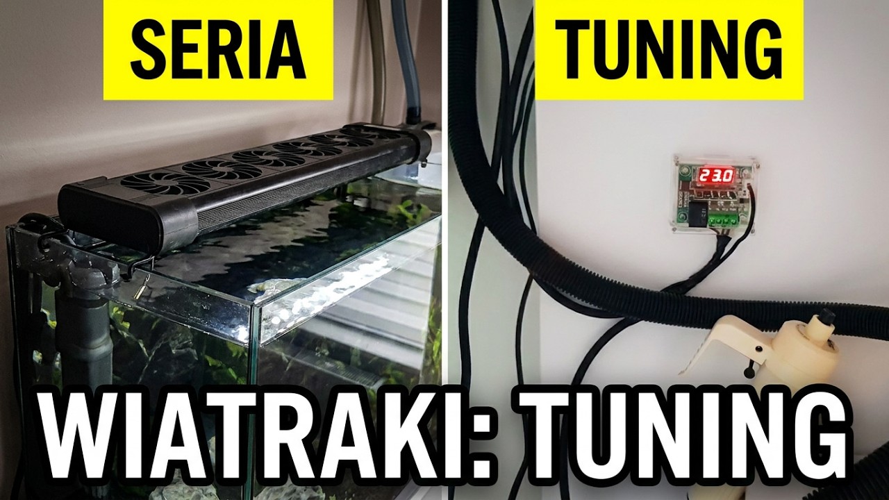 Tuning Wiatrak&oacute;w do akwarium FS-606 sterownik W1209 część 2 jak to na baniaku wygląda