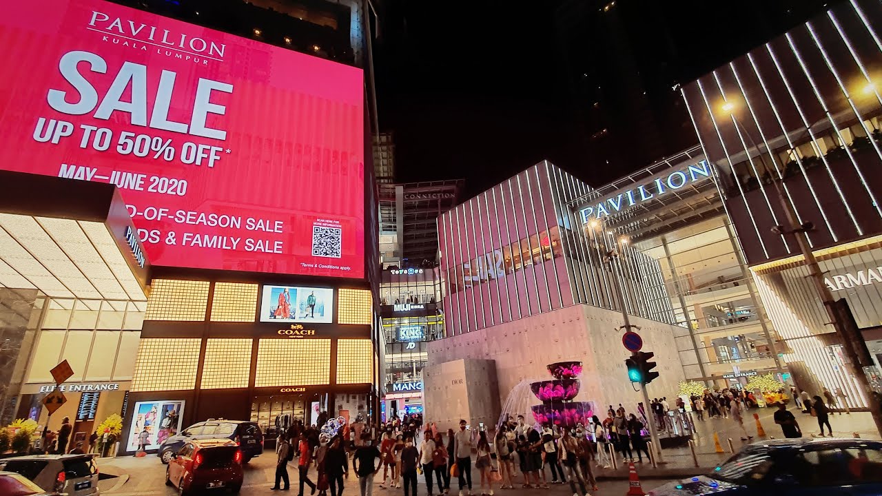Evening walk around busiest street in Kuala Lumpur - Jalan Bukit Bintang | DJI Osmo Pocket