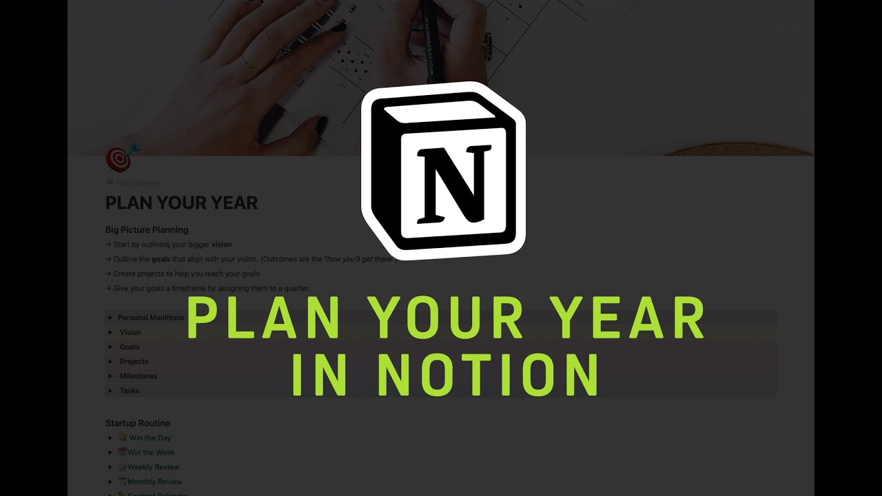 Планируйте свой год в Notion
