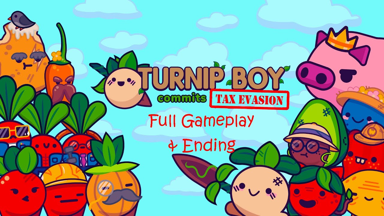 Turnip Boy Commits Tax Evasion - Full Gameplay Walkthrough & Ending | most adorable game ever !