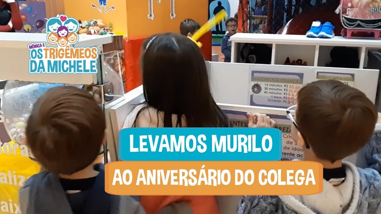 Levamos Murilo ao aniversário do amigo | Mônica e Os Trigêmeos da Michele