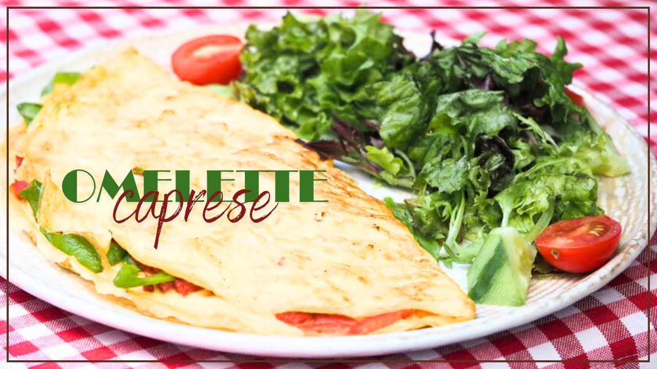 Omelette Caprese  | Tomate Queso y Albahaca | Receta Keto Friendly