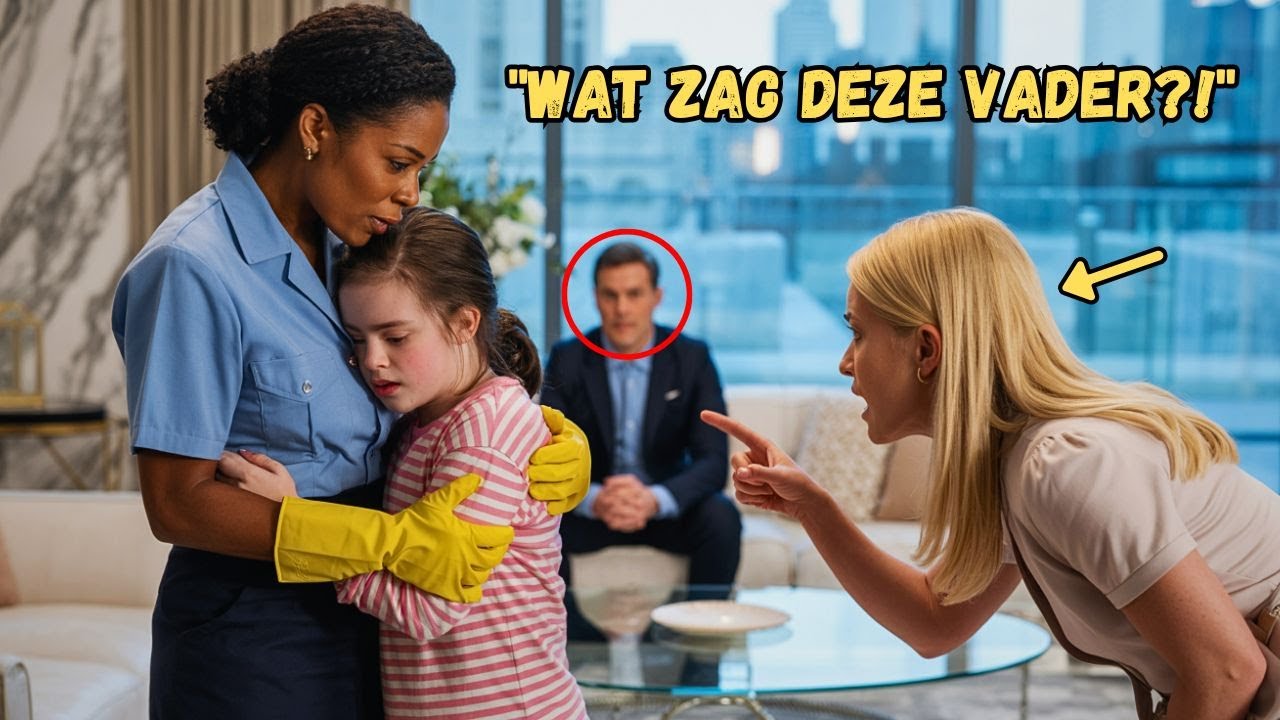 "Miljonair betrapt schoonmaakster terwijl ze zijn speciale kind beschermt… en is in shock!"