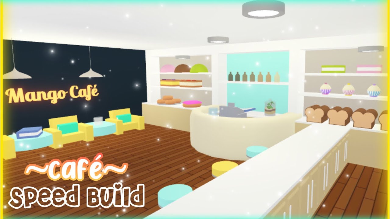 Café Speed Build ☕ - Adopt Me Speed Build & Tour • Itz Sweet Mango ♡︎