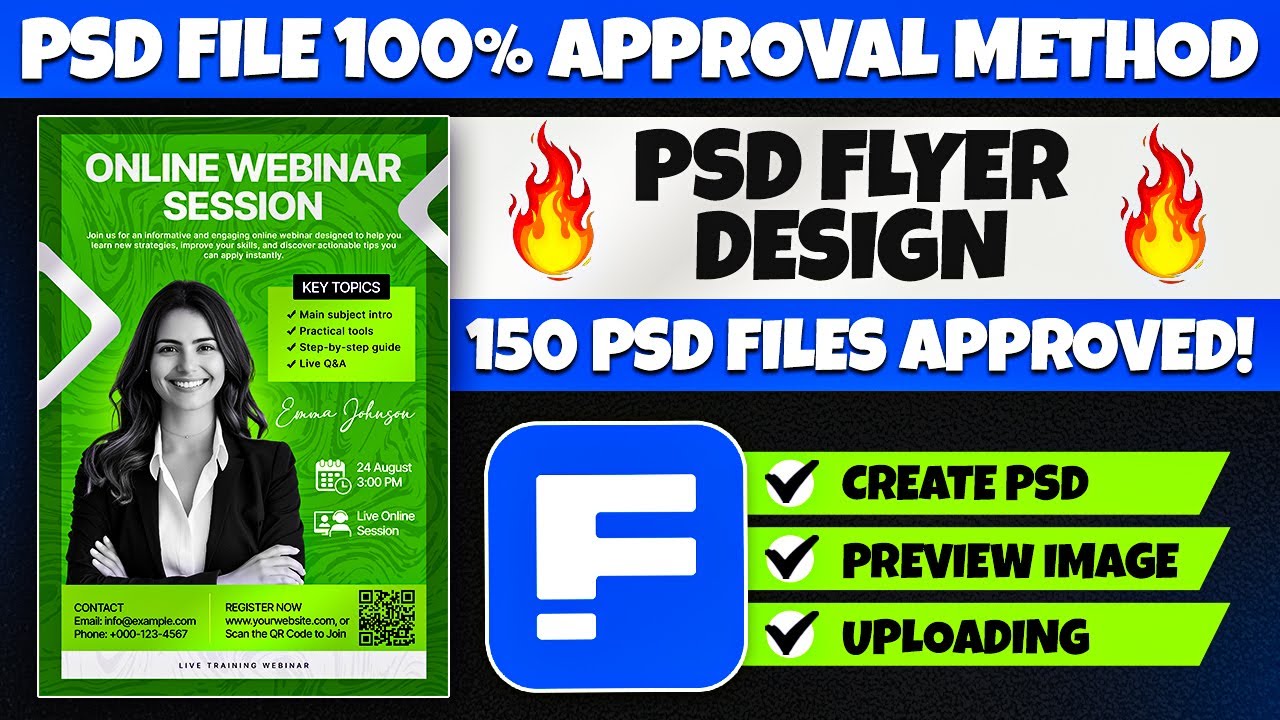 How I Approved 150 PSD Files on Freepik | Create & Upload Flyer PSD | 100% Approval & Earn Money