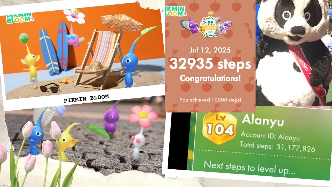 Pikmin Bloom July 2025 Community Day, Tiny Surfboards Decor, Level 102-104